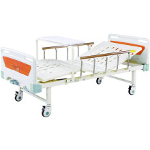 Cama médica do Completo-Fowler móvel das camas de hospital com cabeceiras do ABS